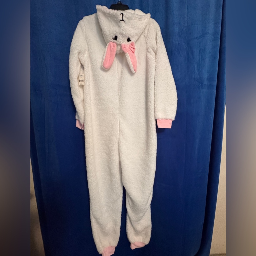 Fluffy Bunny Onesie Adult XL (14-16) costume or pajamas